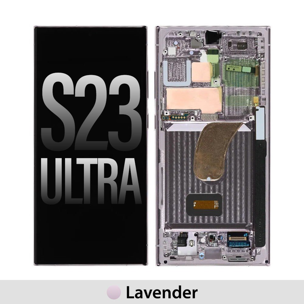 Yellow -Samsung Galaxy S23 Ultra 5G S918B OLED Screen Replacement-Lavender Yellow -Samsung Galaxy S23 Ultra 5G S918B OLED Screen Replacement-Lavender